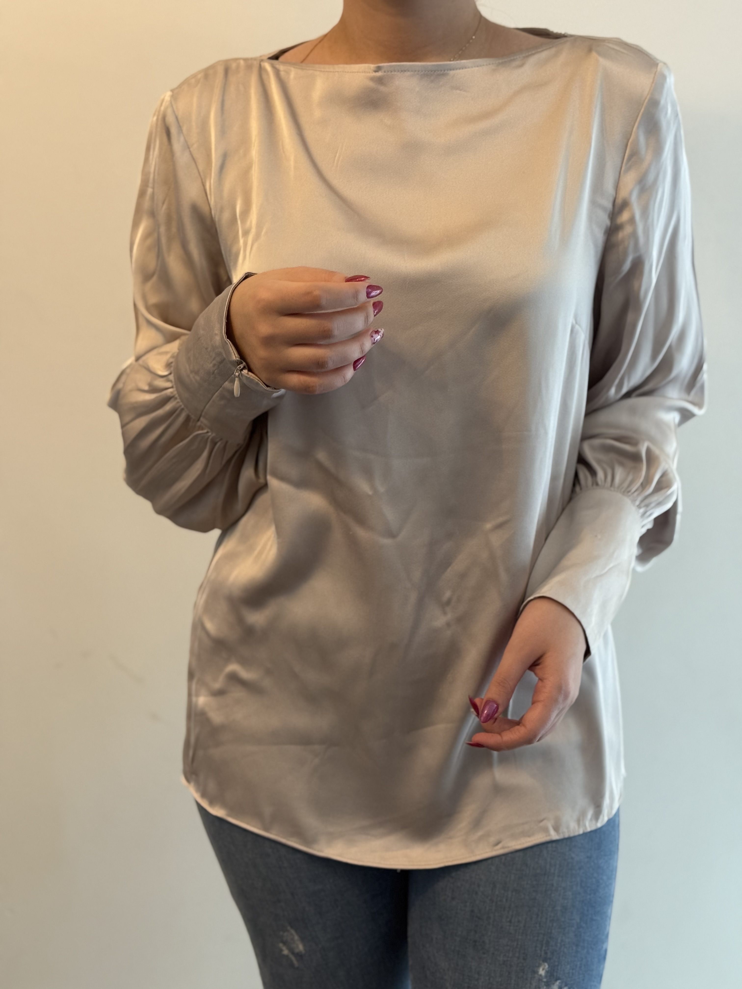 شومیز ساتن ابریشم مجلسی